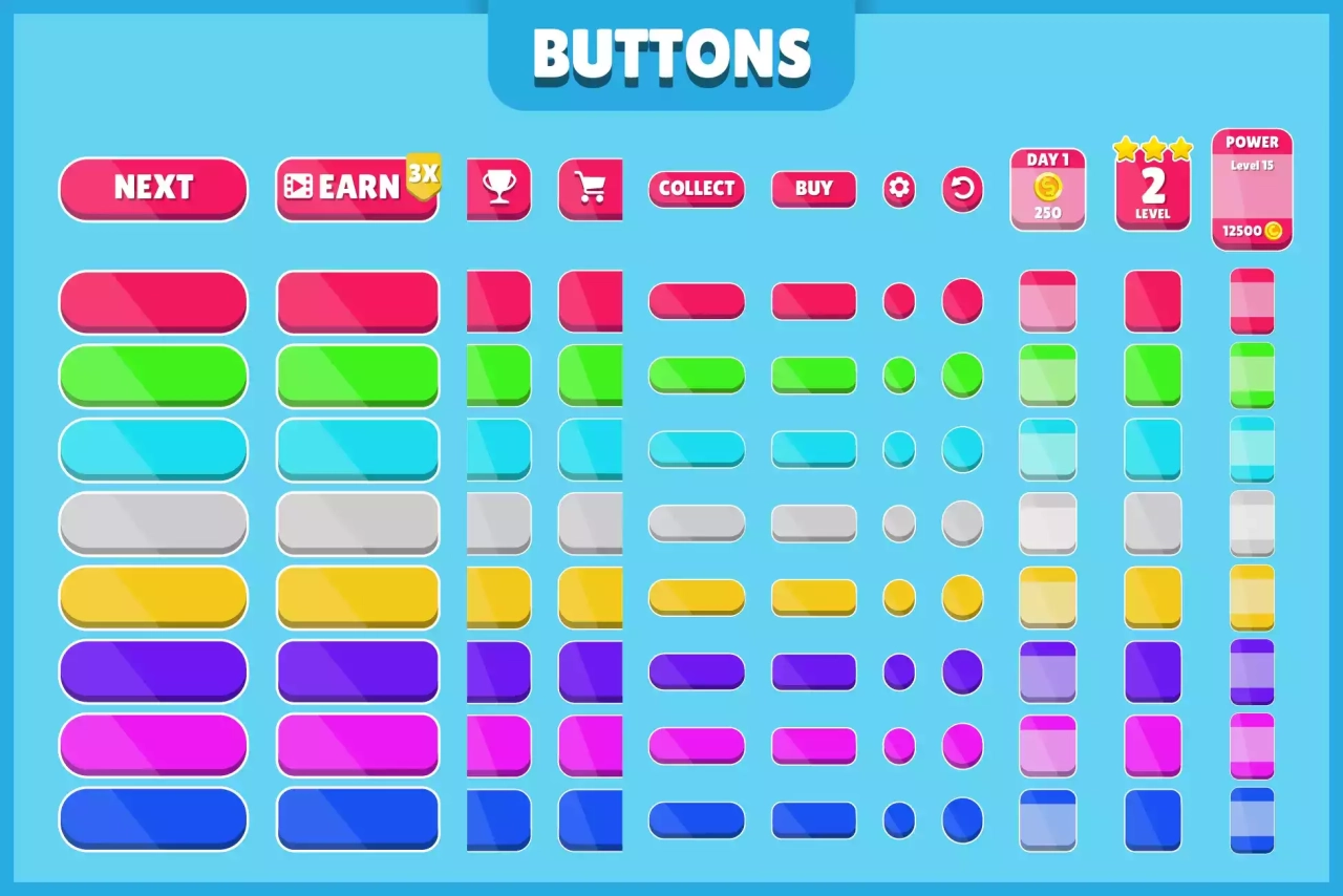 Screenshot #3 - Mega Hyper Casual GUI Pack