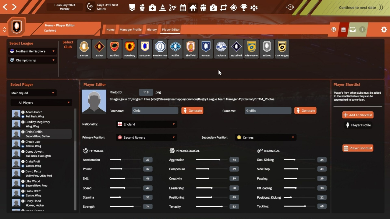 Screenshot #7 - Rugby League Team Manager 4