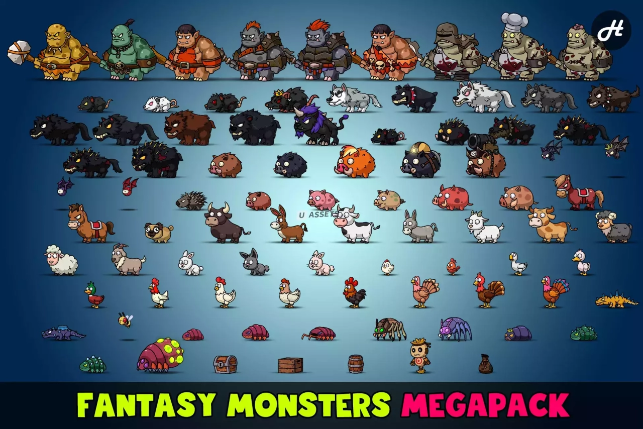 Screenshot #1 - Fantasy Monsters Animated (Megapack)