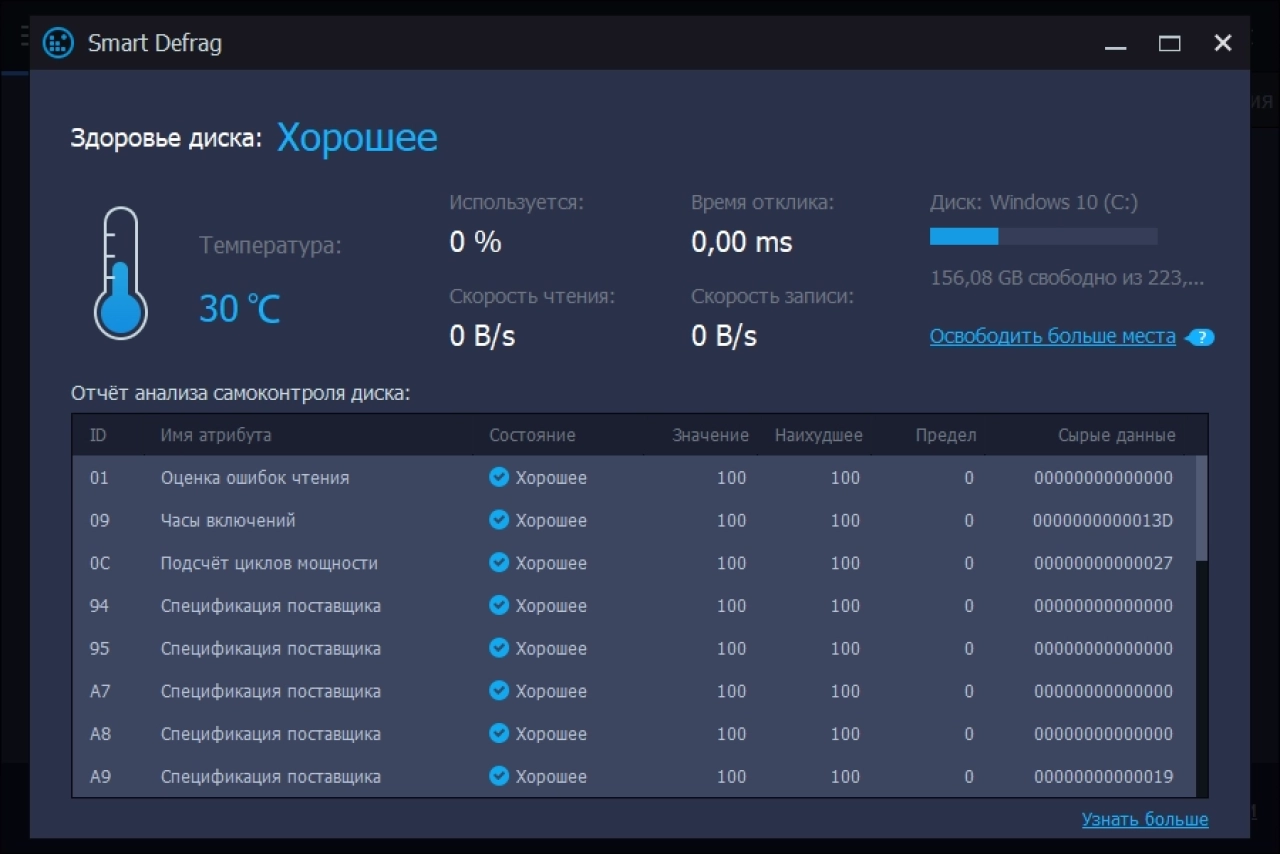Screenshot #5 - Дефрагментатор жестких дисков IObit Smart Defrag Pro 9.2.0.323 Portable by 7997