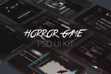 Horror Game PSD UI Kit