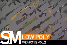 Low Poly Weapons VOL.2