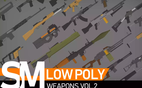 Low Poly Weapons VOL.2