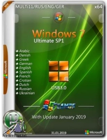 Windows 7 Ultimate SP1 x64 USB3.0 Jan2019 by TEAM OS