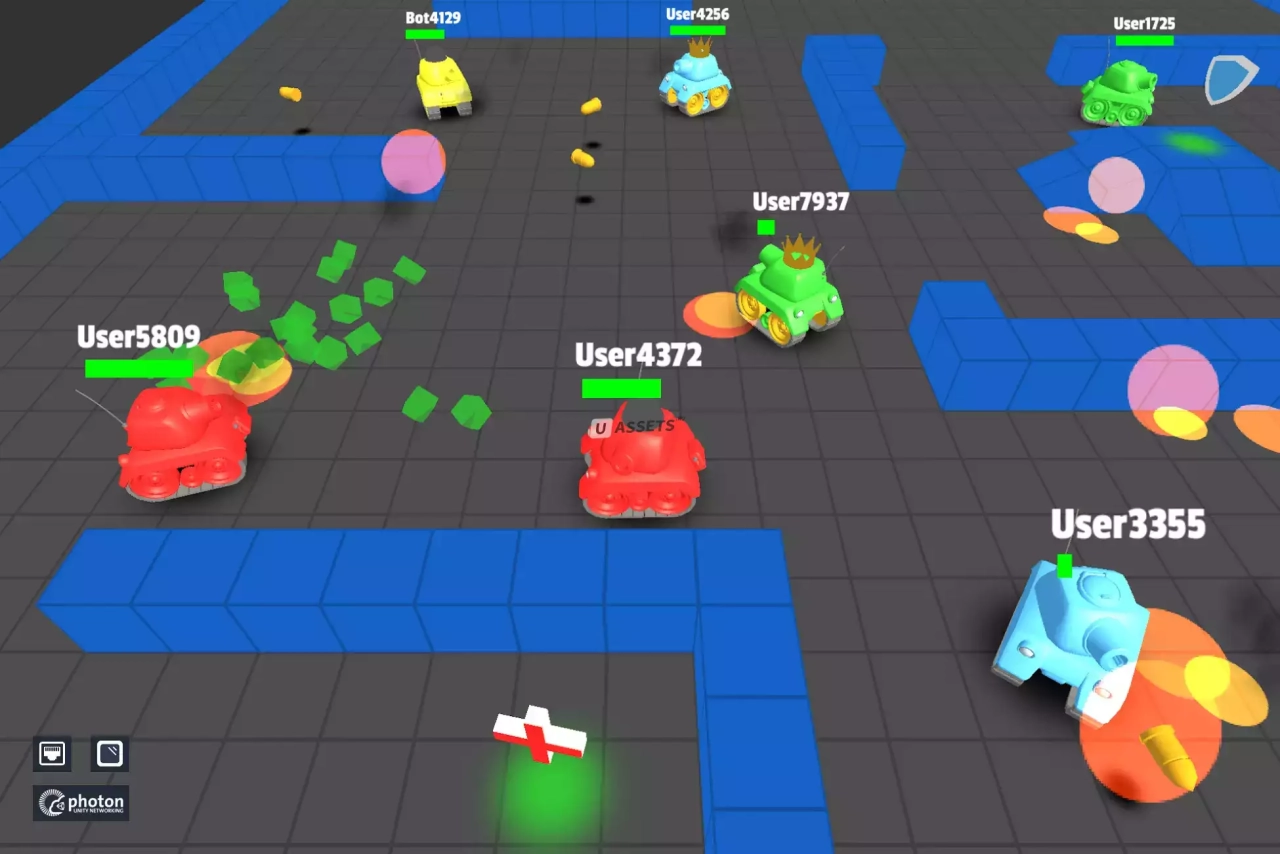 Screenshot #1 - Tanks Multiplayer (MLAPI, Photon, Mirror)