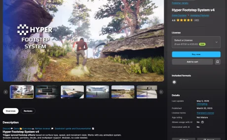 Hyper Footstep System v4 (5.7) for Unreal Engine