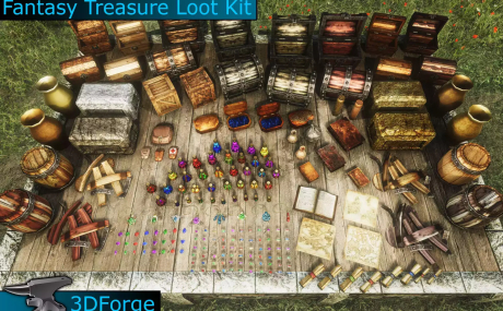 Fantasy Treasure Loot Kit