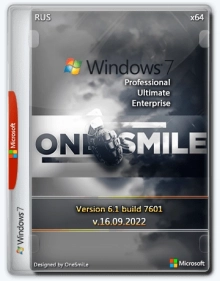 Windows 7 SP1 x64 Rus by OneSmiLe [16.09.2022]