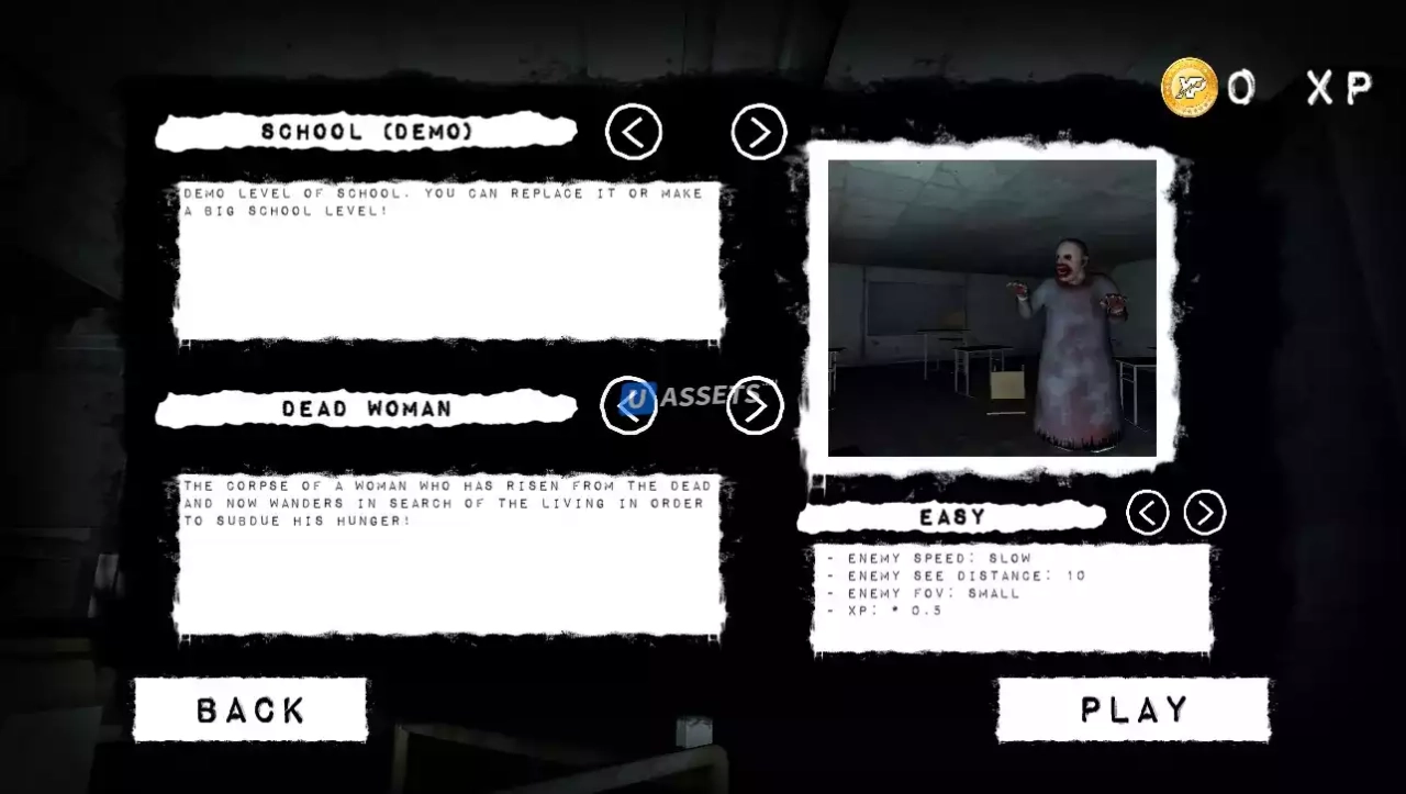 Screenshot #1 - Eyes of Horror - Mobile Game Template v1.1