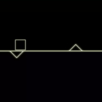 Screenshot #2 - Infinite 2d line runner - avoid triangle obstacles