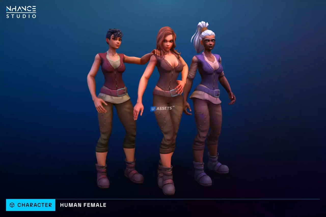 Screenshot #1 - Modular Fantasy Stylized Human Female