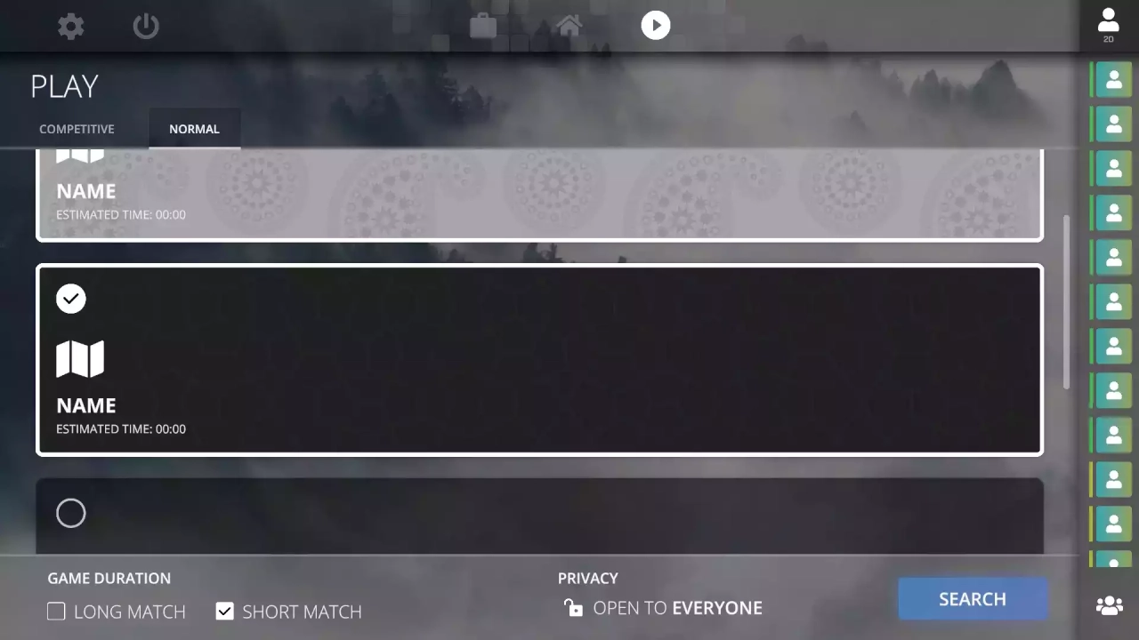 Screenshot #2 - Refine UI - Game menu