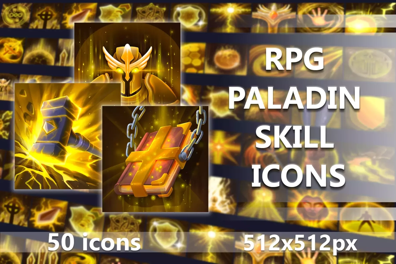 Screenshot #1 - 5800 Fantasy RPG Icons Pack