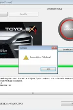 Screenshot #5 - ToyoLex - программа для отключения EGR, Adblue, DPF (и т.д.) для всех поколения Denso Toyota и Lexus