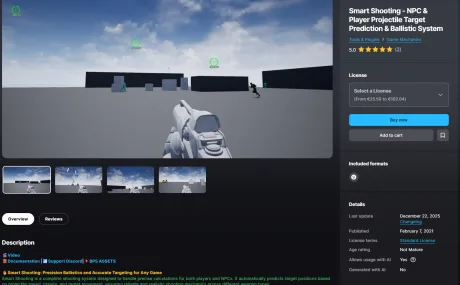 Smart Shooting – NPC & Player Projectile Target Prediction & Ballistic System v1.1.0 (5.7)