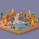 Screenshot #4 - Low Poly Autumn Locations Pack