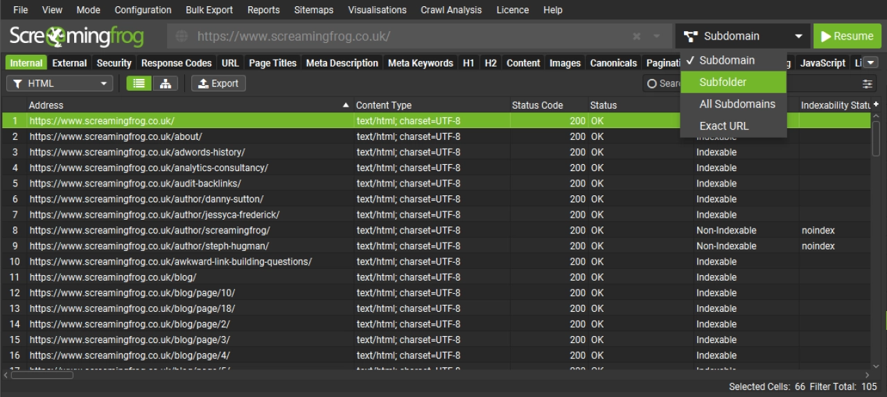 Screenshot #1 - Screaming Frog SEO Spider v20.2 + crack