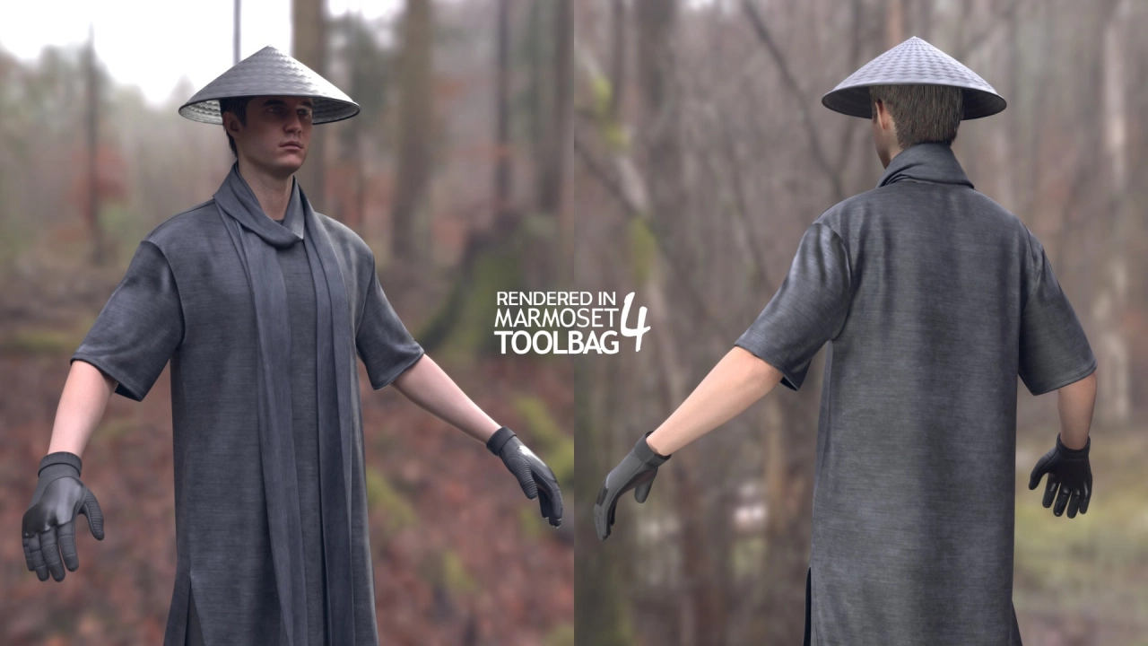 Screenshot #1 - UE5 Man Warrior - Modular - Rigged