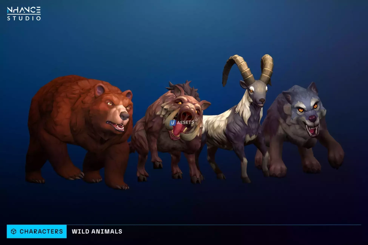 Screenshot #1 - Stylized Wild Animals Pack