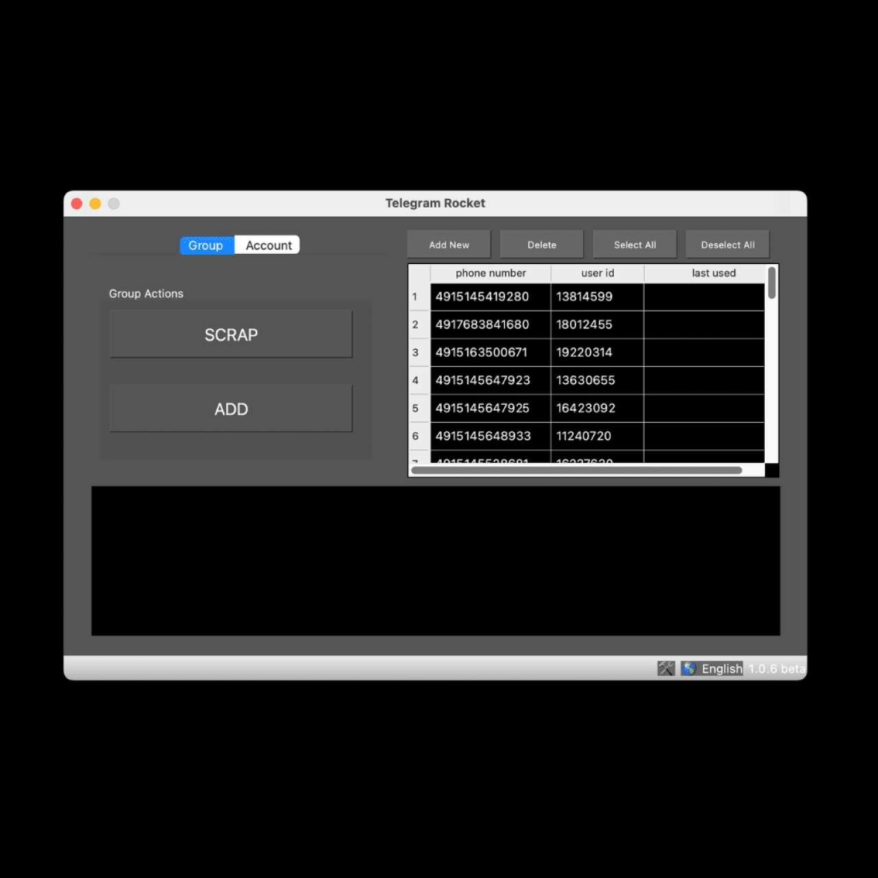 Screenshot #1 - Telegram Rocket (v.1.0.9) + Ключ активации