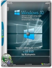 Windows 10 PRO/HSL/LTSC & Kent x64 1809 by kuloymin v15 (esd)