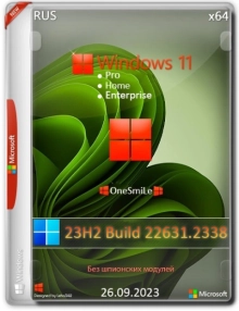 Windows 11 23H2 x64 Русская by OneSmiLe 22631.2338