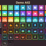 Screenshot #2 - 6000+ Flat Buttons Icons Pack