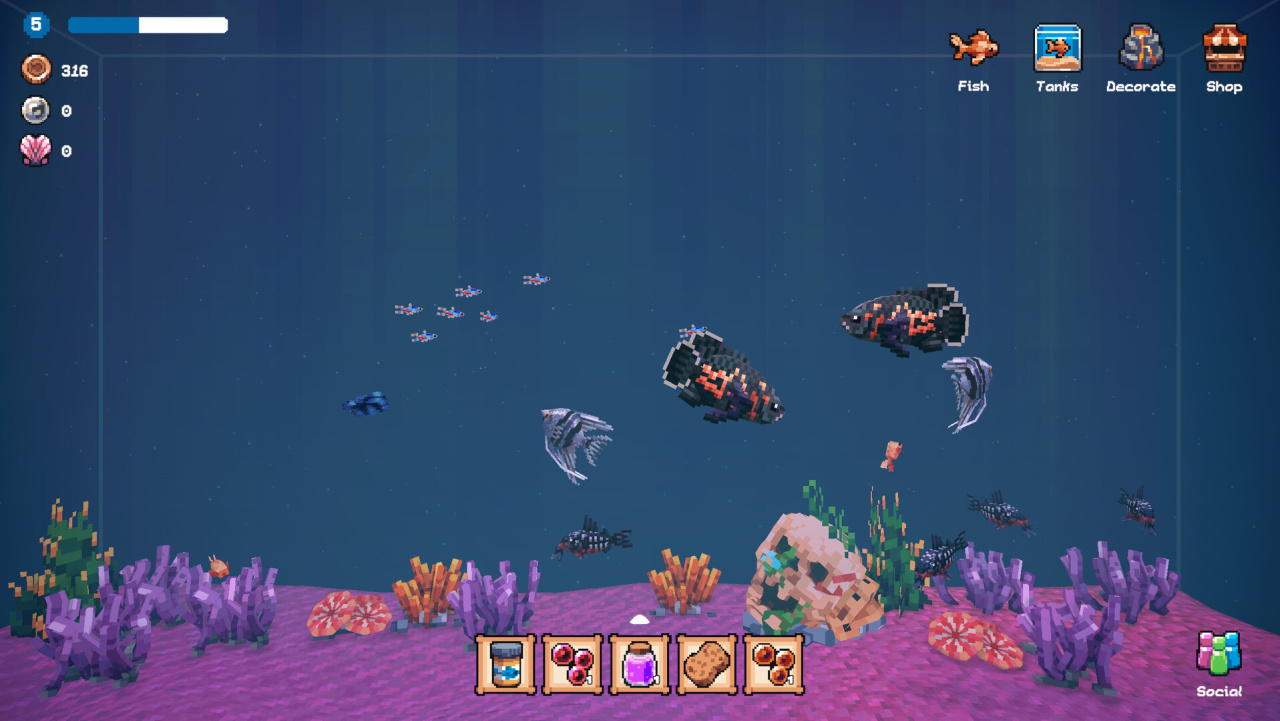 Screenshot #5 - Tiny Aquarium: Social Fishkeeping