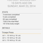 Screenshot #1 - SIMPLE WORKOUT LOG 3.9.83