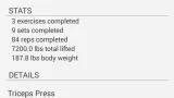 Screenshot #1 - SIMPLE WORKOUT LOG 3.9.83