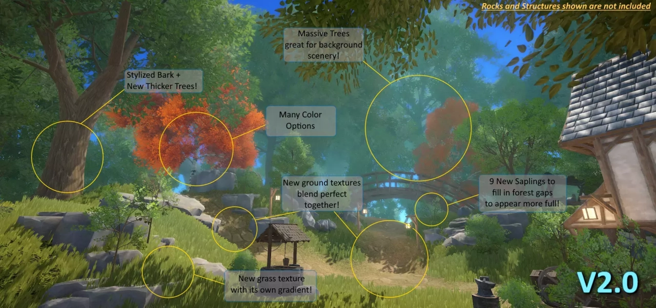 Screenshot #1 - Stylized Trees and Foliage
