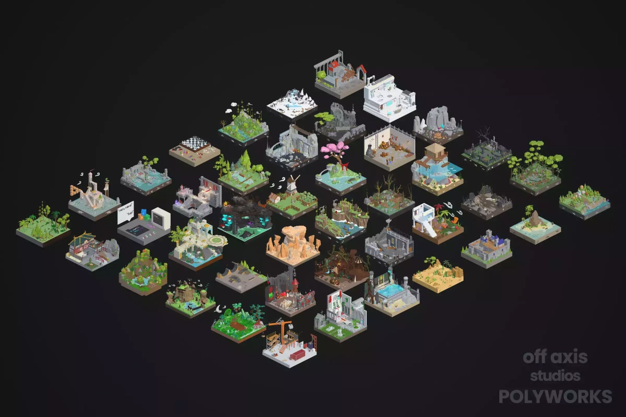 Screenshot #1 - Low Poly Mega Pack - Polyworks