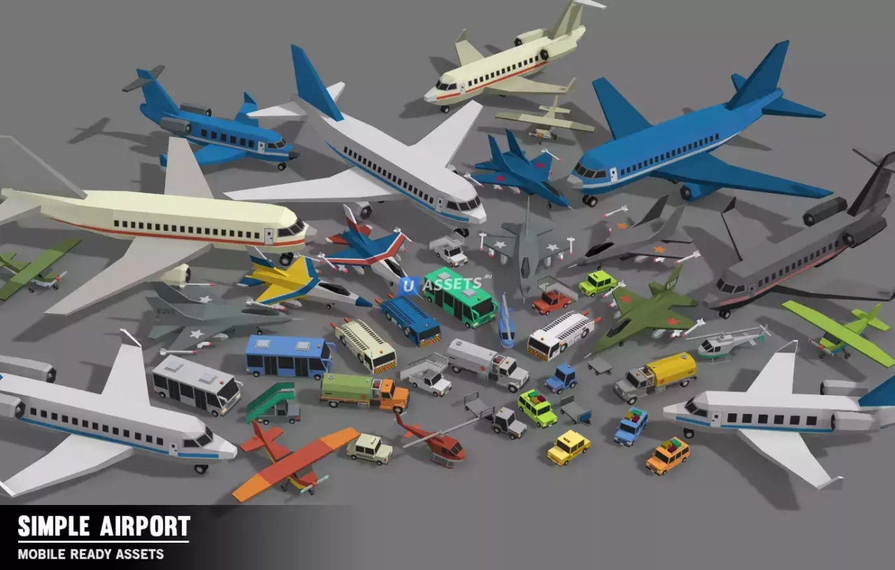 Screenshot #3 - Simple Airport - Cartoon Assets