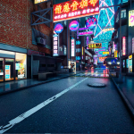 Screenshot #3 - CyberPunk City. VR and Mobile