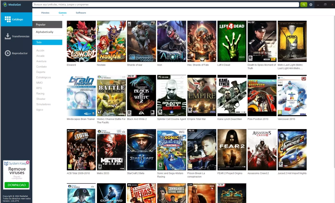 Screenshot #1 - Mediaget v3.01.4212 для windows