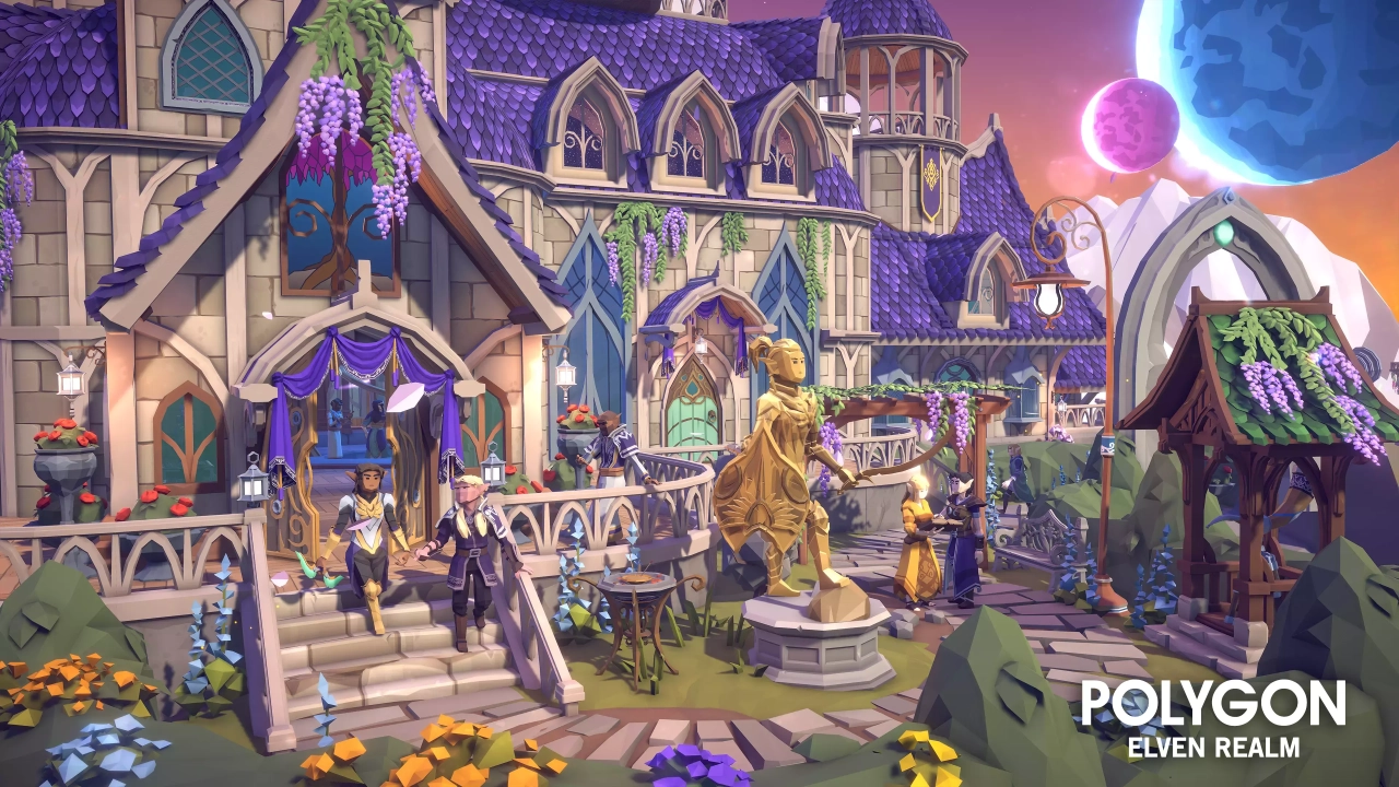 Screenshot #3 - POLYGON - Elven Realm - Low Poly 3D Art by Synty