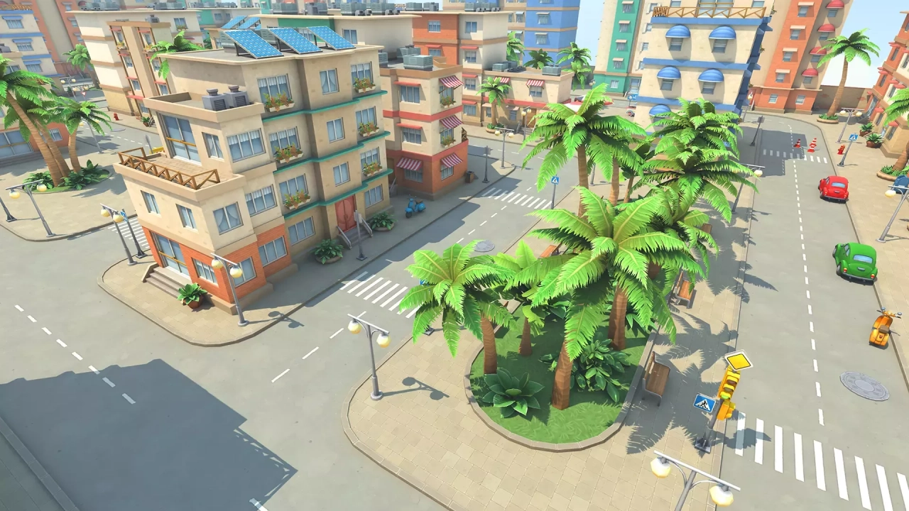Screenshot #2 - Lowpoly Resort Town