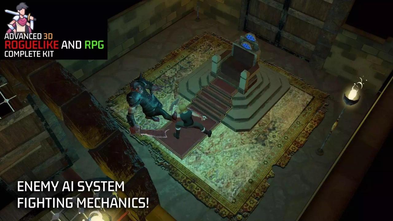 Screenshot #4 - 3D Roguelike RPG Complete Kit for Mobile and PC: TPS, Enemy AI, Puzzle and Props