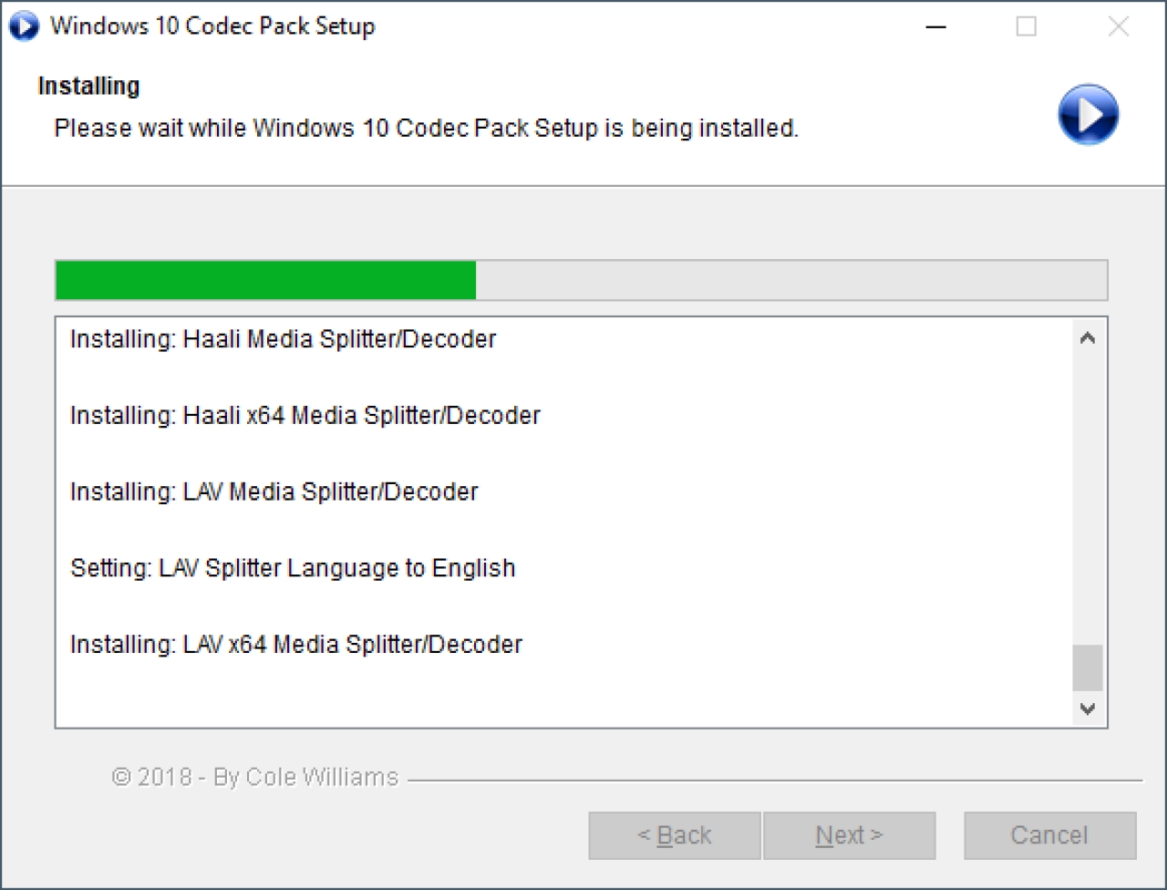 Screenshot #3 - Windows 10 Codec Pack