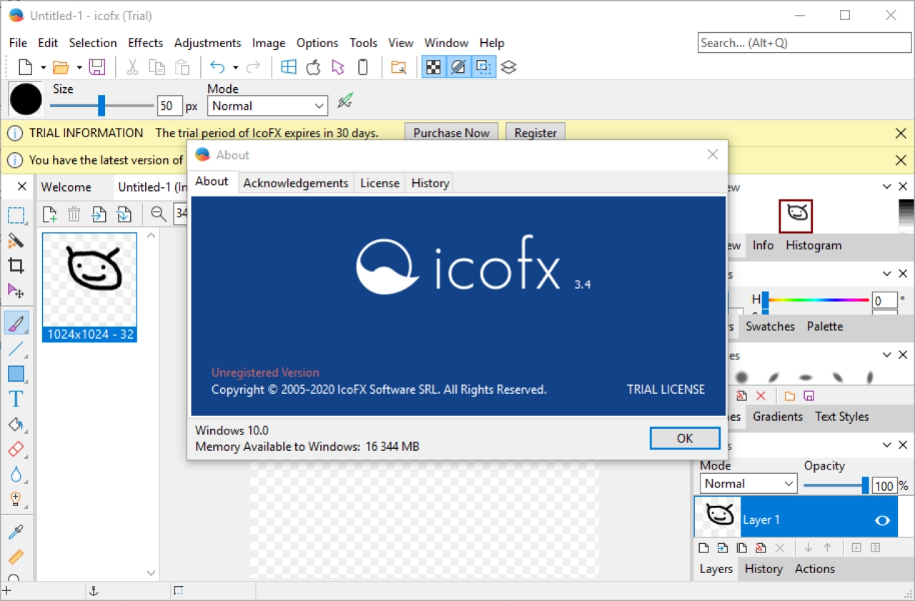 Screenshot #3 - IcoFX v3.9 - создания иконок и курсоров