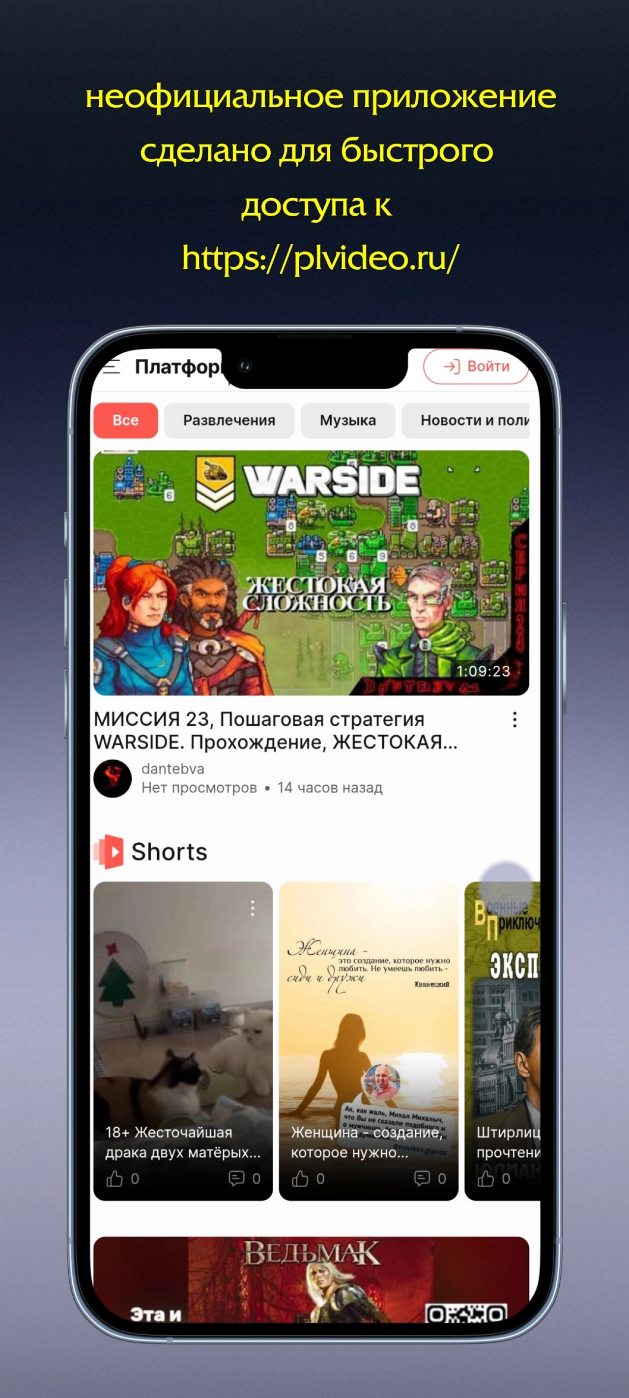 Screenshot #2 - ПЛАТФОРМА: ВИДЕОХОСТИНГ