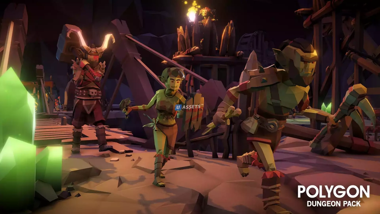 Screenshot #3 - POLYGON Dungeons - Low Poly 3D Art by Synty