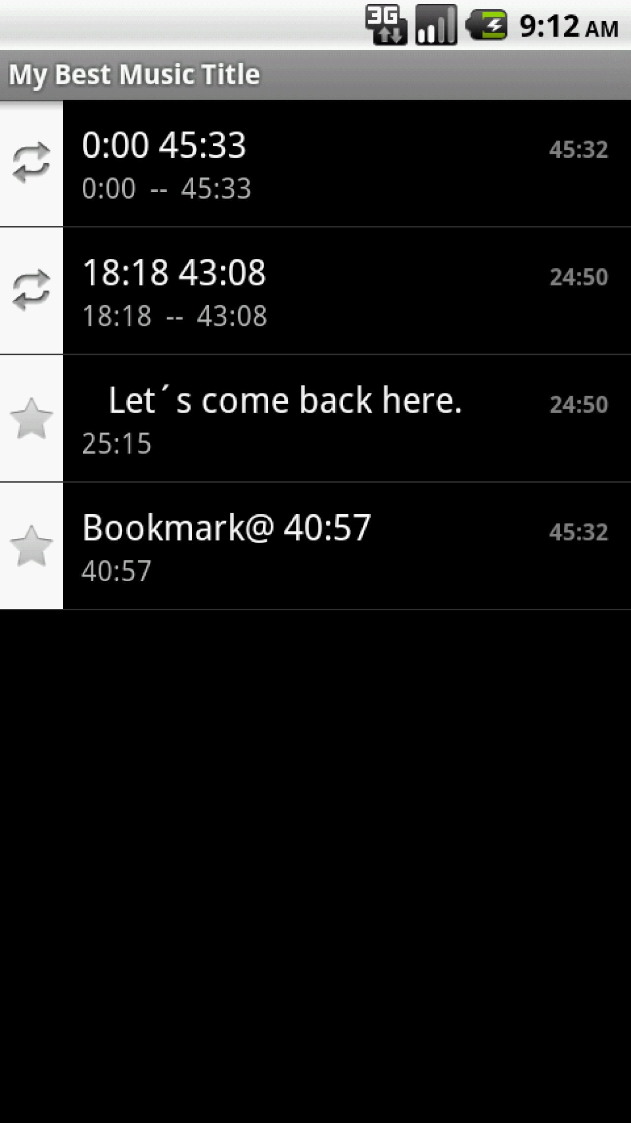 Screenshot #5 - AB AUDIO REPEAT PLAYER 4.1.1