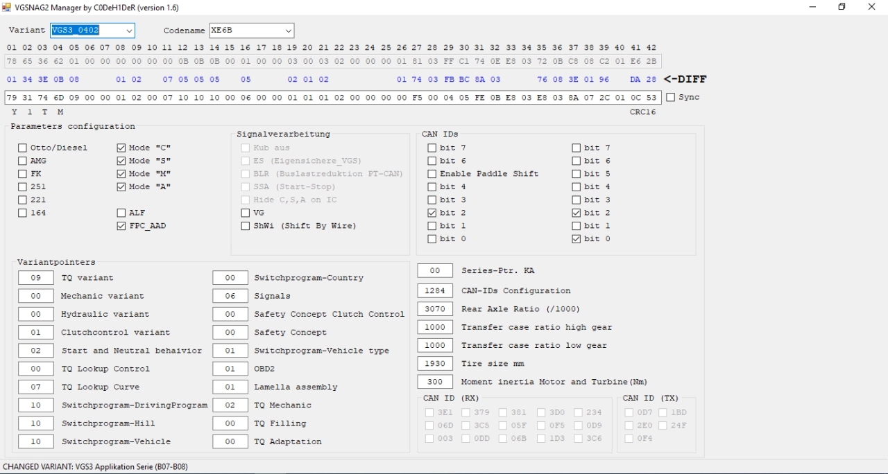 Screenshot #1 - VGSNAG2 Manager v1.6 + SeedCalc 2.3