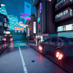 Screenshot #4 - CyberPunk City. VR and Mobile