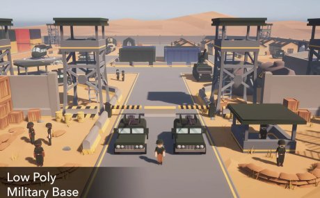 Low Poly Military Base