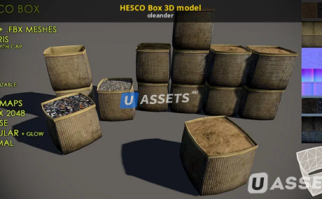 3D Model - Hesco Box