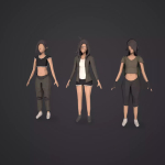 Screenshot #2 - LOW POLY CHARACTERS CUSTOMIZABLE/MODULAR ( MALE AND FEMALE )