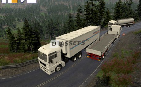 Truck and trailers