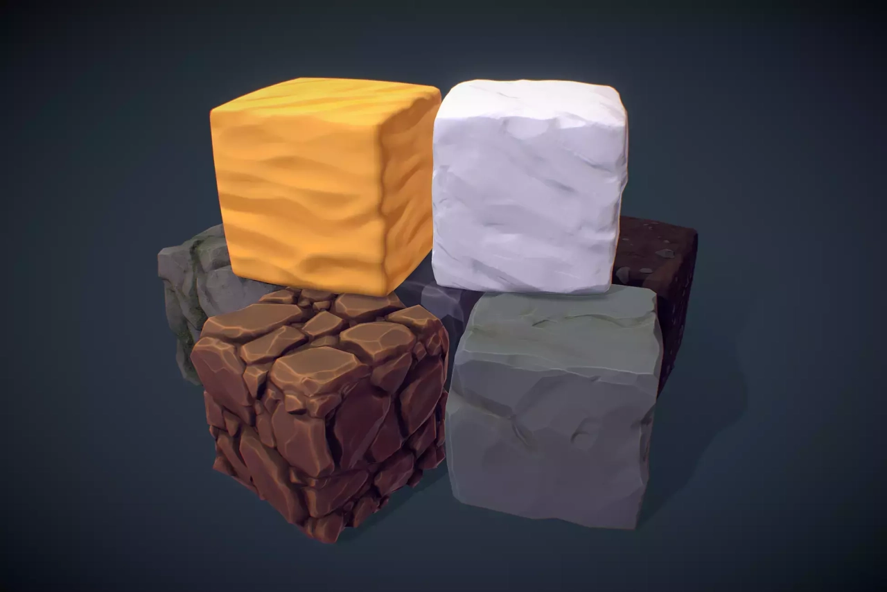 Screenshot #1 - Cube Bundle - PBR Handpainted Series